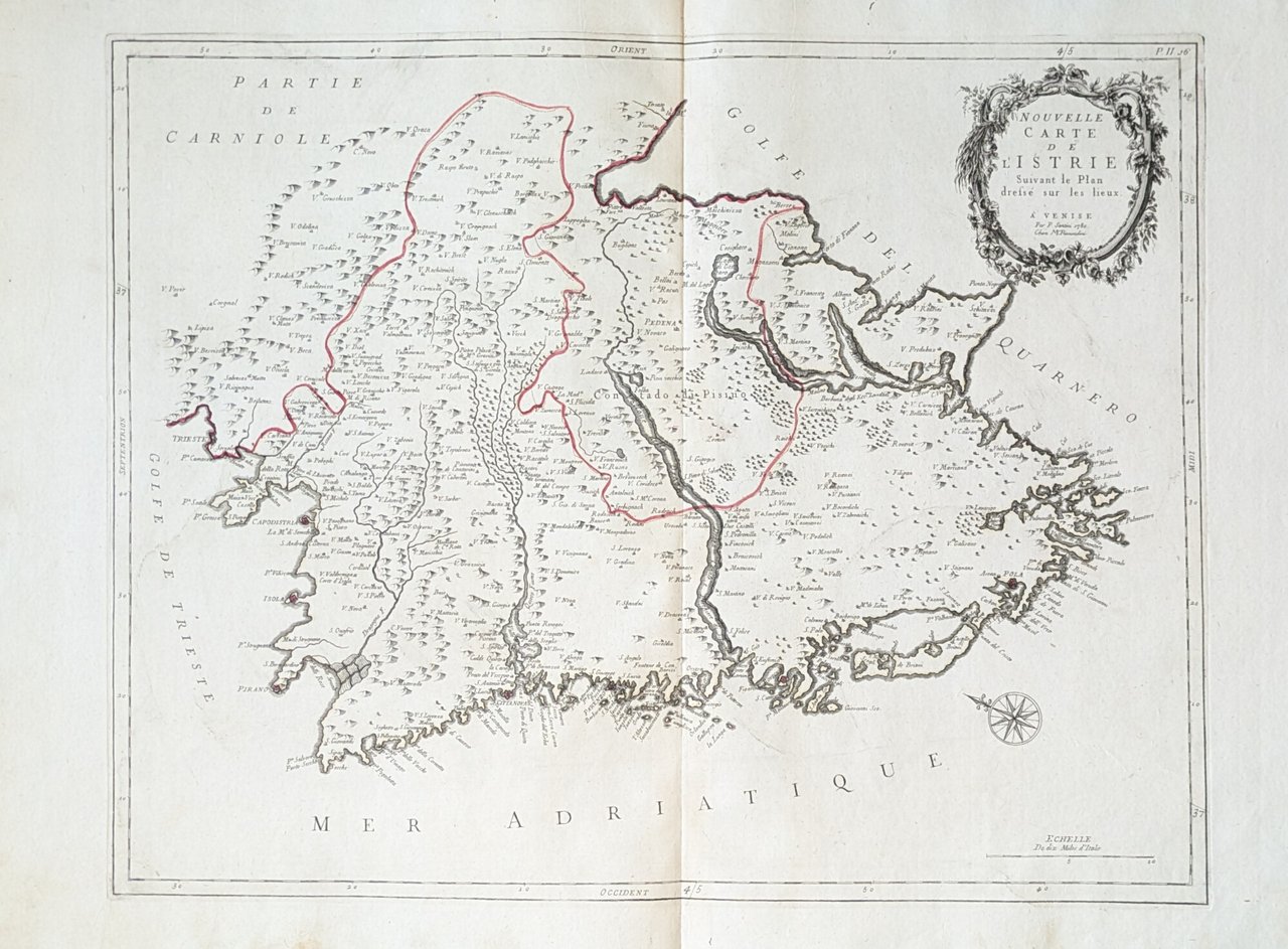 NOUVELLE CARTE DE L'ISTRIE SUIVANT LE PLAN DRESSE SUR LES … | Immagine principale