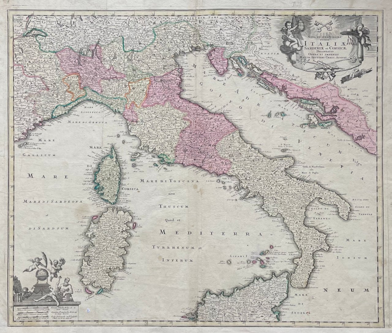 NOVA ET EXACTISSIMA TOTIUS ITALIAE SARDINIAE ET CORSICAE DELINEATIO OPERA …