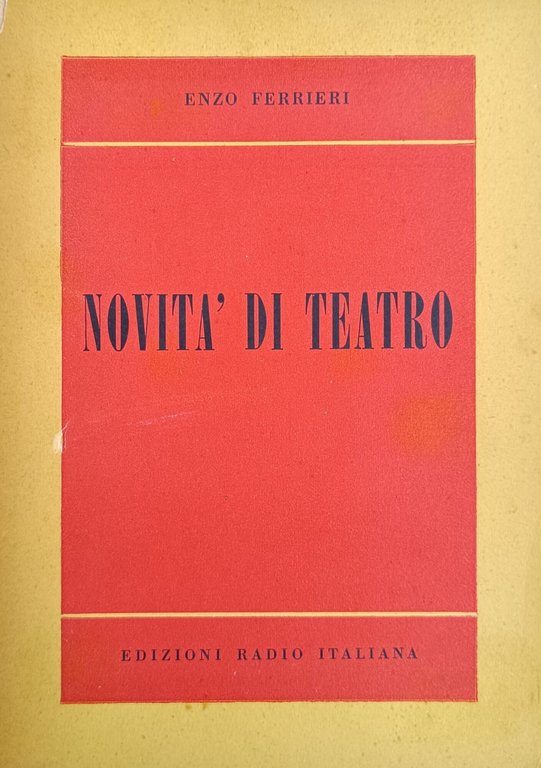 NOVITA' DI TEATRO