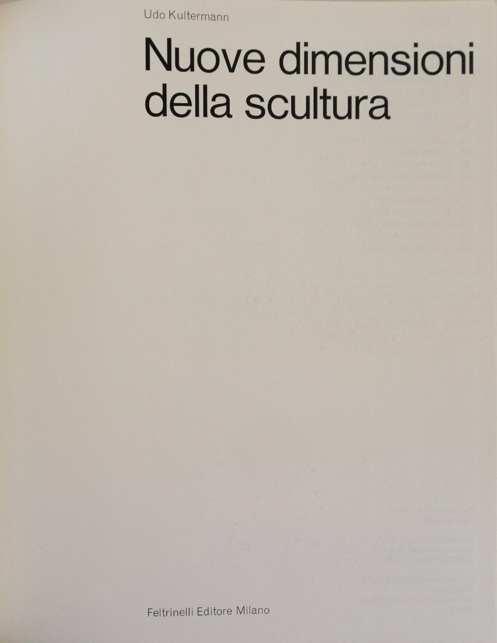 NUOVE DIMENSIONI DELLA SCULTURA