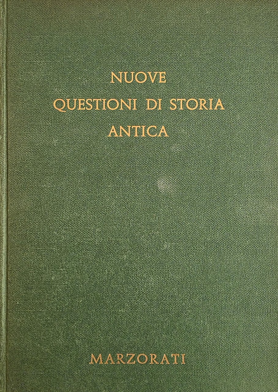 NUOVE QUESTIONI DI STORIA ANTICA