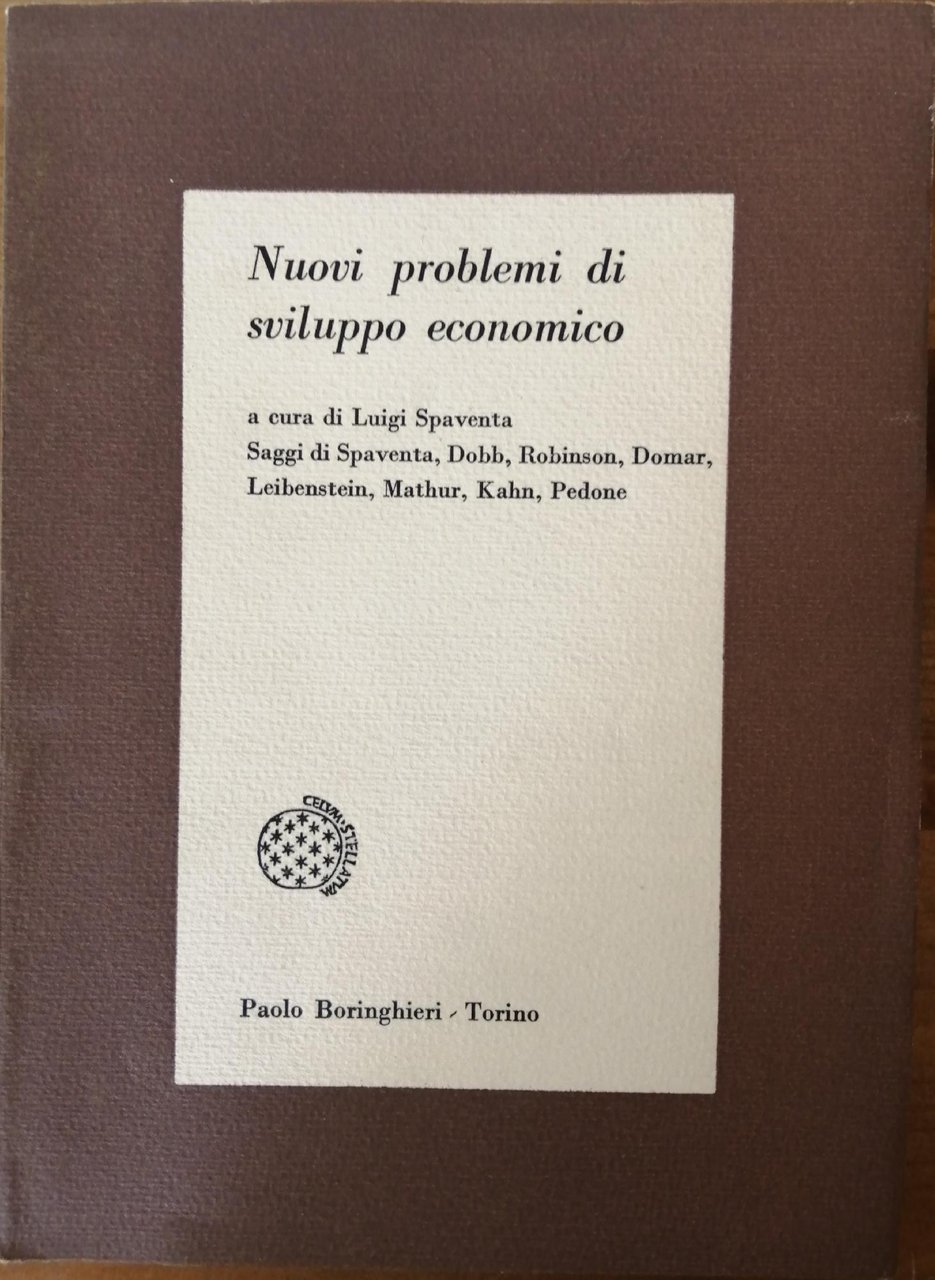 NUOVI PROBLEMI DI SVILUPPO ECONOMICO