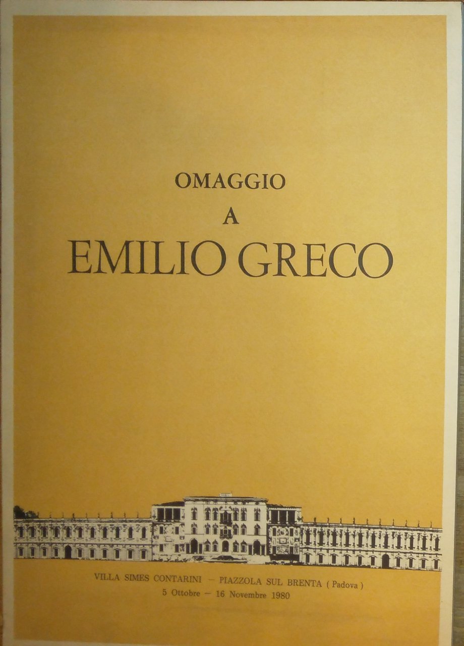 OMAGGIO A EMILIO GRECO