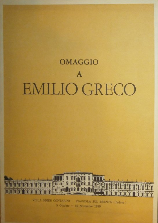 OMAGGIO A EMILIO GRECO