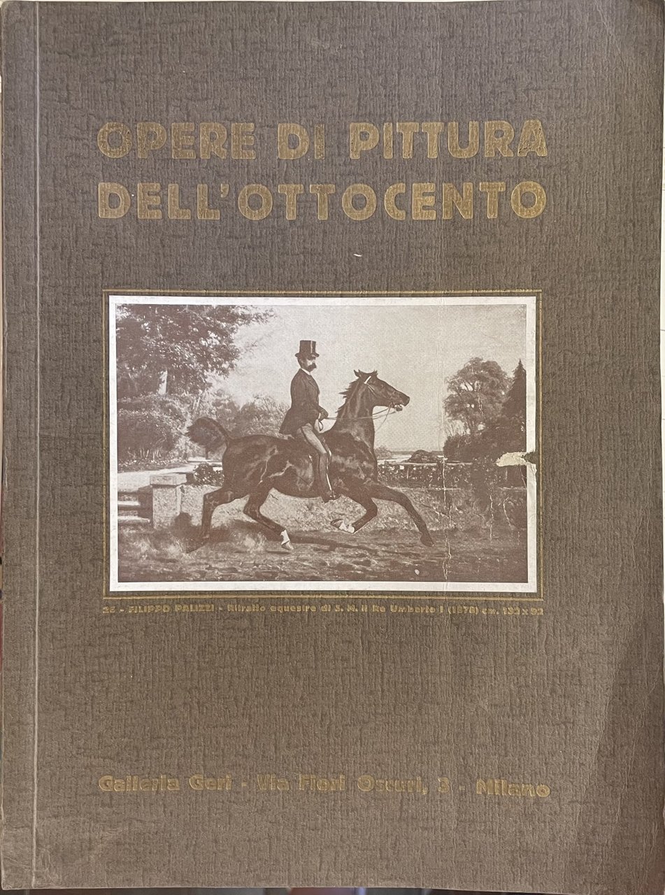 OPERE DI PITTURA DELL'OTTOCENTO