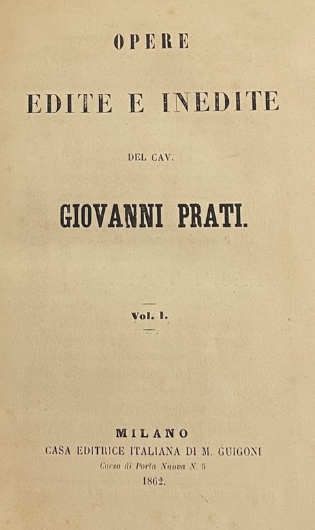 OPERE EDITE ED INEDITE | Immagine Gallery 2