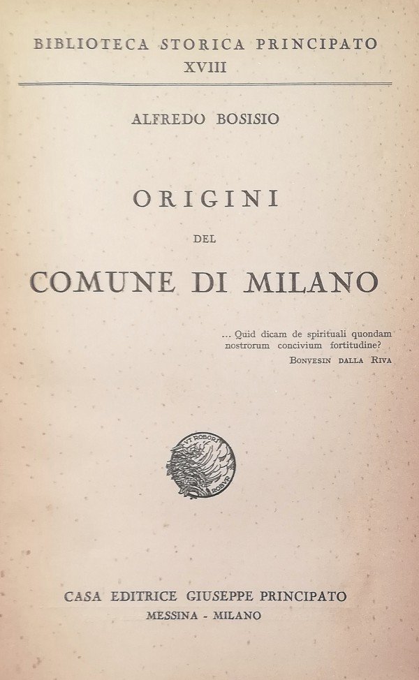 ORIGINI DEL COMUNE DI MILANO