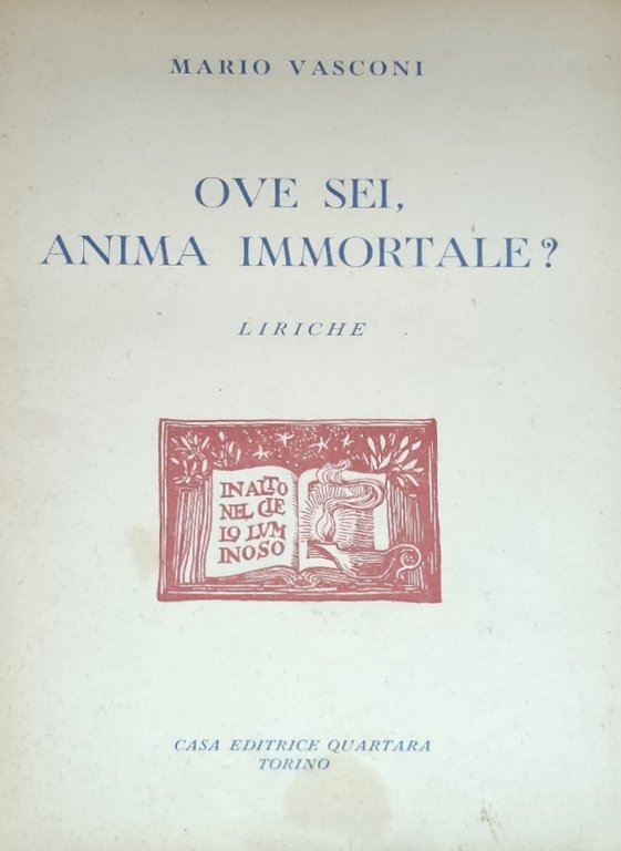 OVE SEI, ANIMA IMMORTALE? LIRICHE | Immagine Gallery 2