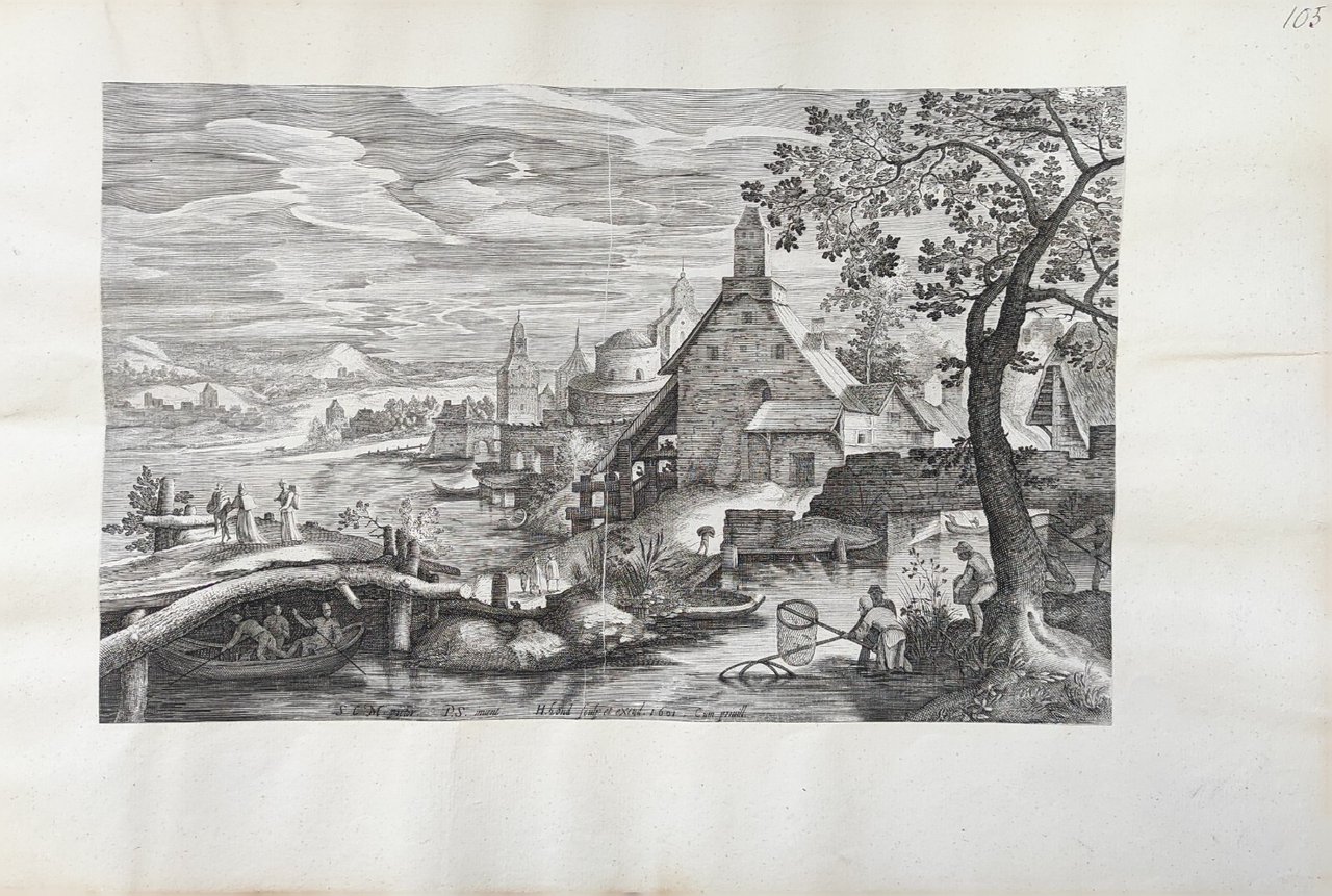 PAESAGGIO CON PESCATORI