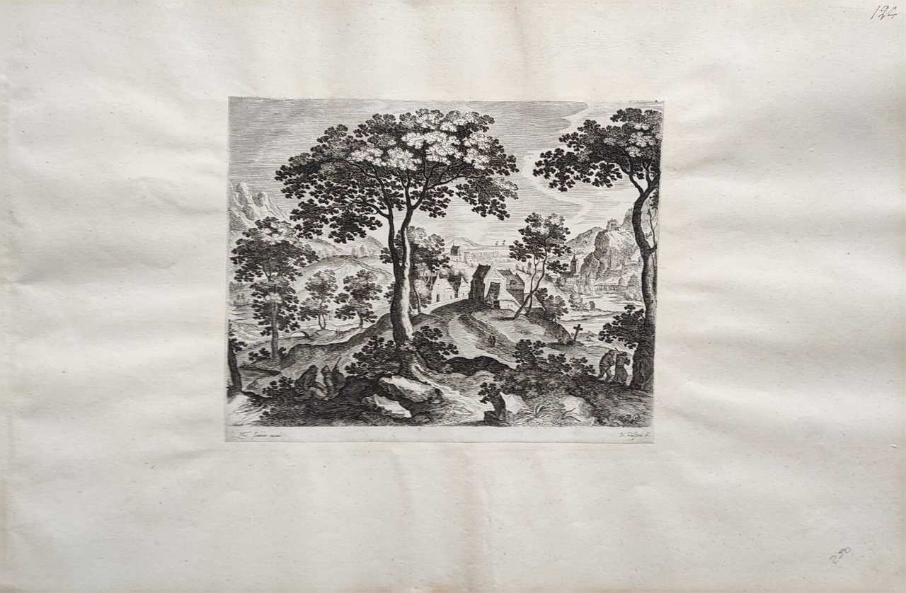 PAESAGGIO CON VIANDANTI