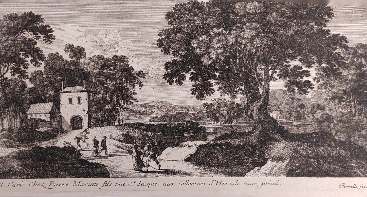 PAESAGGIO CON VIANDANTI