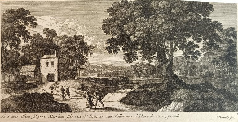 PAESAGGIO CON VIANDANTI