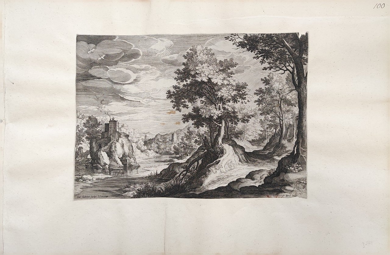 PAESAGGIO FLUVIALE CON CASTELLO