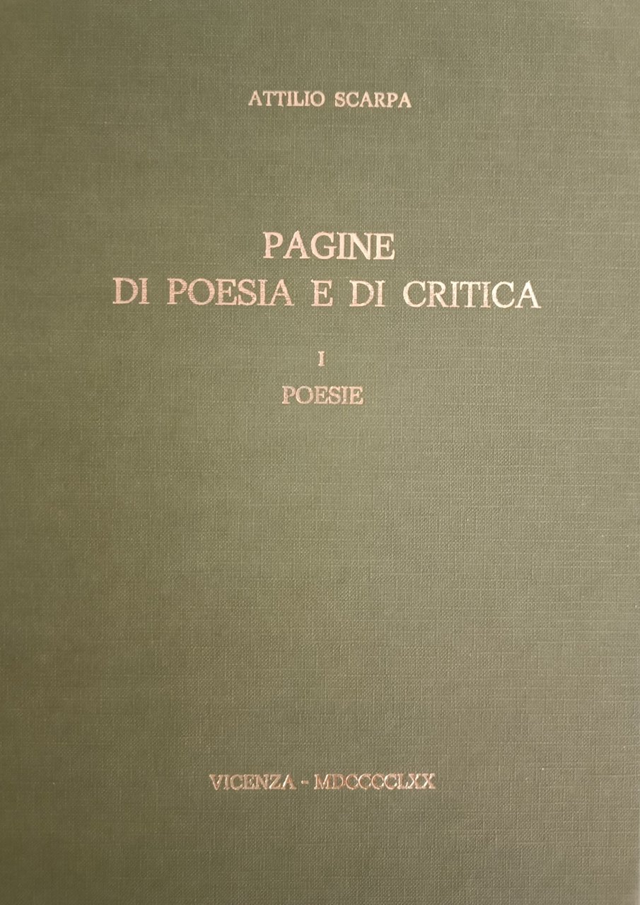 PAGINE DI POESIA E DI CRITICA | Immagine principale