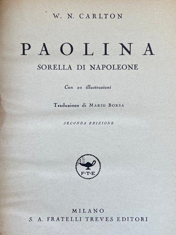 PAOLINA. SORELLA DI NAPOLEONE