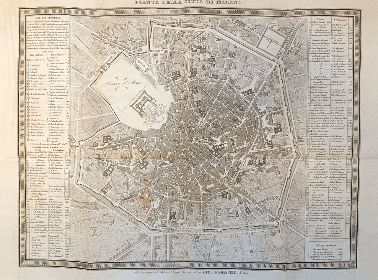 PIANTA DELLA CITTÀ DI MILANO | Immagine principale