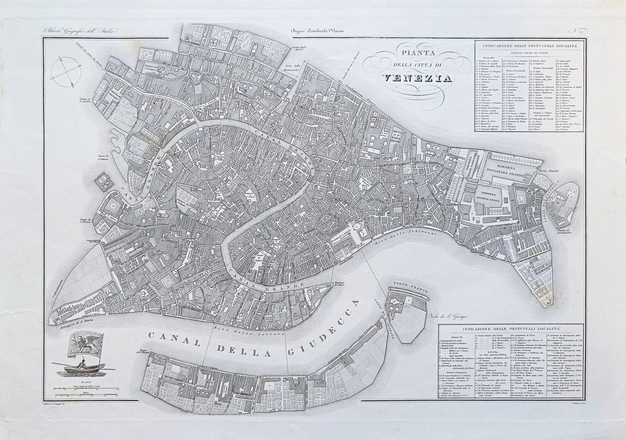 PIANTA DELLA CITTÀ DI VENEZIA
