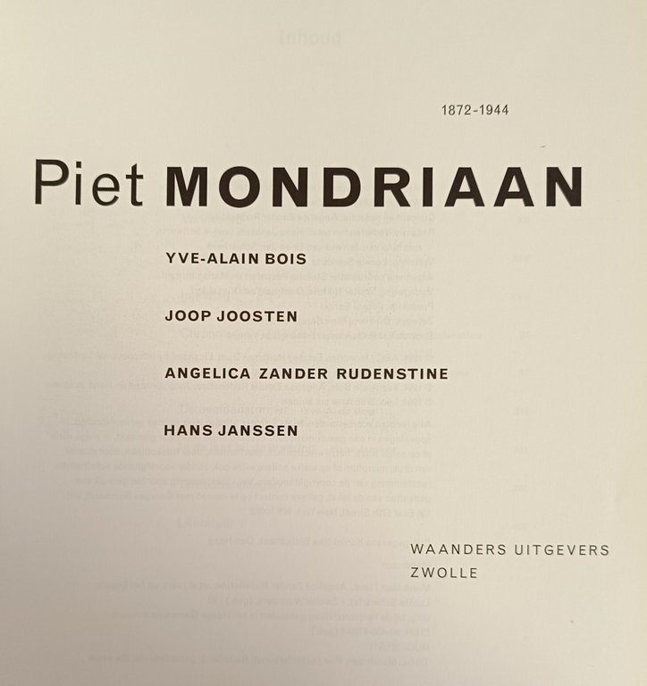 PIET MONDRIAAN 1872-1944