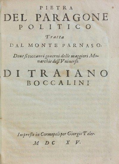 PIETRA DEL PARAGONE | Immagine principale