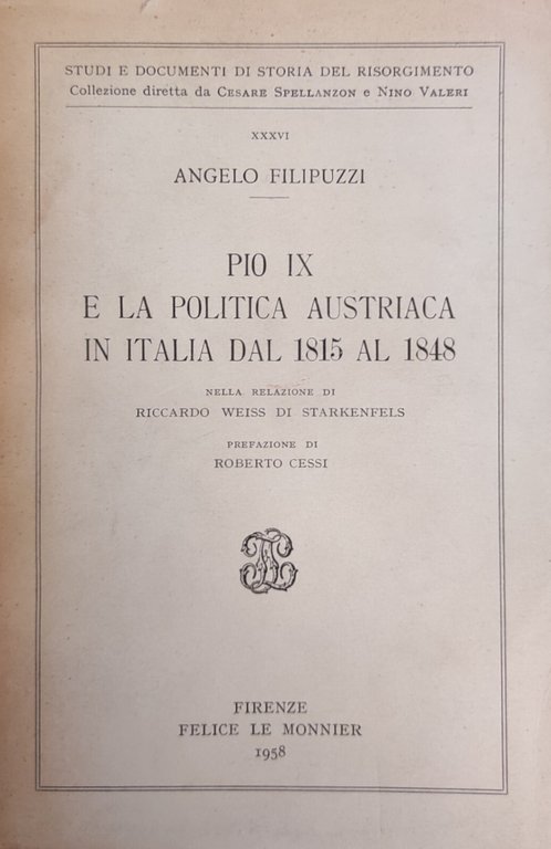 PIO IX E LA POLITICA AUSTRIACA IN ITALIA DAL 1815 … | Immagine Gallery 2