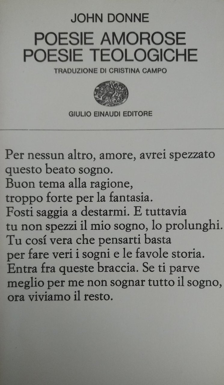 POESIE AMOROSE. POESIE TEOLOGICHE | Immagine principale