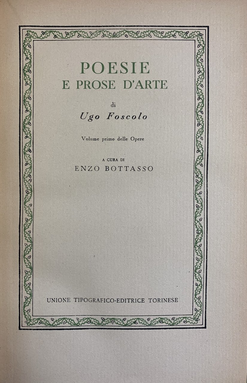 POESIE E PROSE D'ARTE