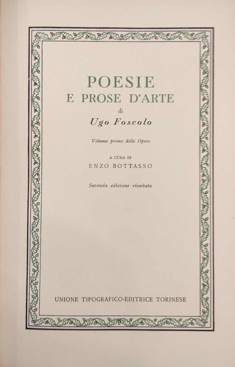 POESIE E PROSE D'ARTE seguito da SAGGI CRITICI