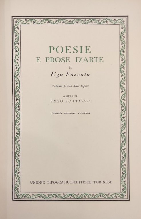 POESIE E PROSE D'ARTE seguito da SAGGI CRITICI