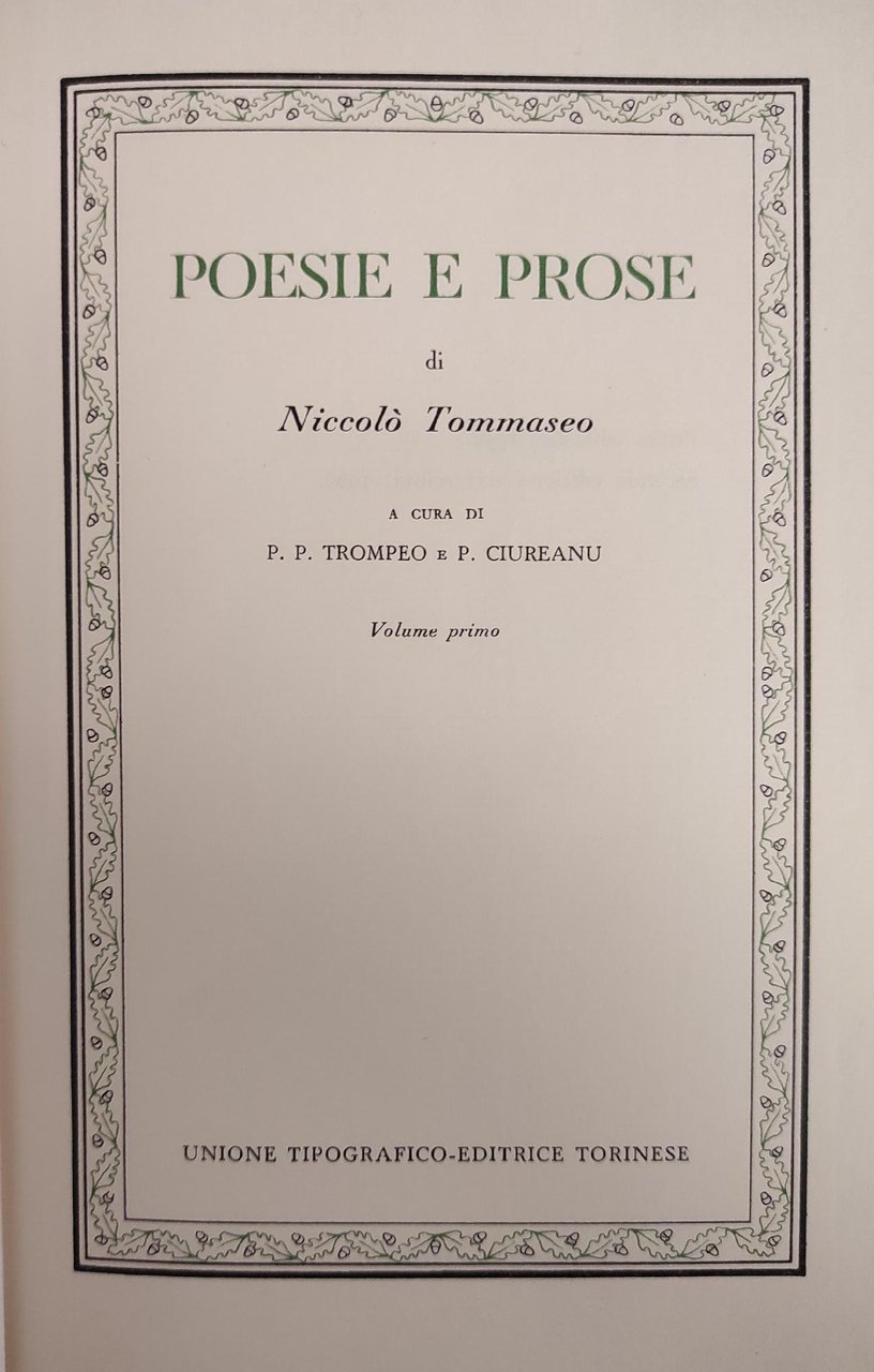 POESIE E PROSE (VOL. 1) | Immagine principale