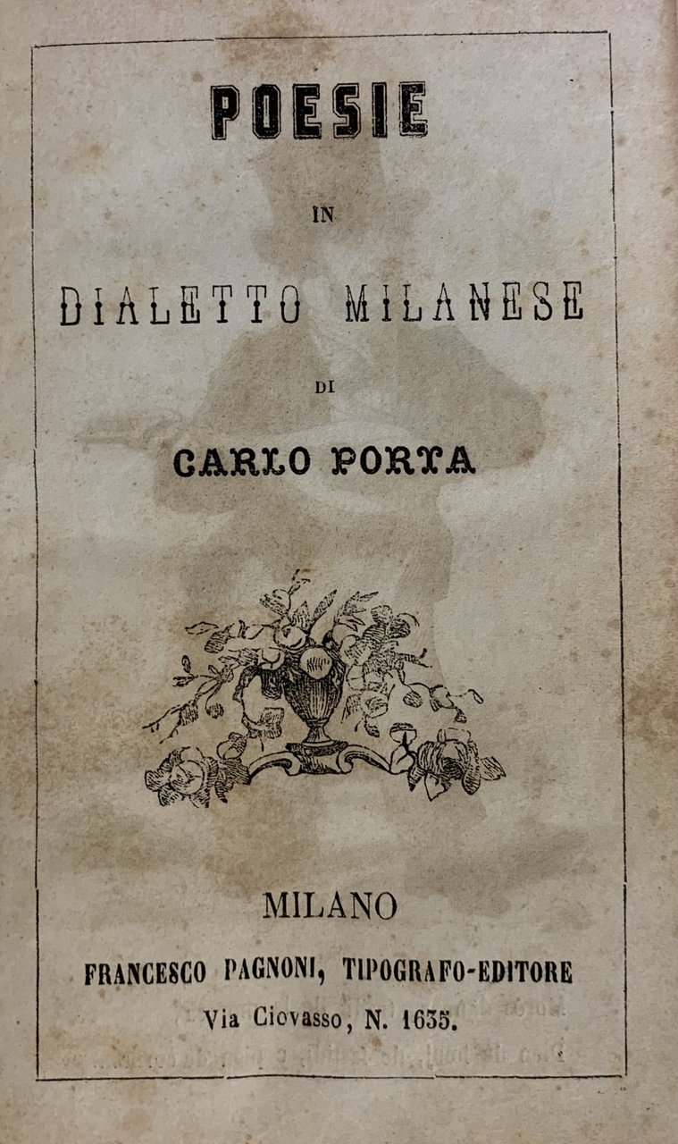 POESIE IN DIALETTO MILANESE