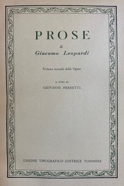 POESIE seguito da PROSE