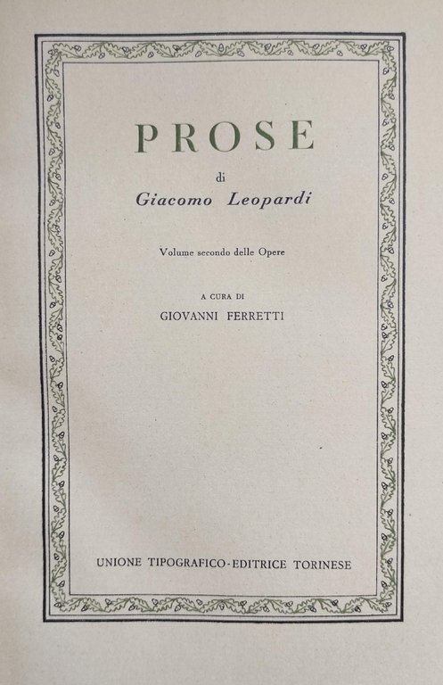 POESIE seguito da PROSE