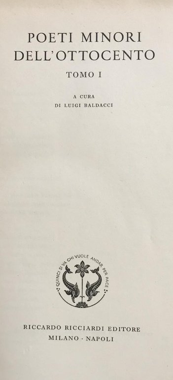 POETI MINORI DELL'OTTOCENTO | Immagine Gallery 2