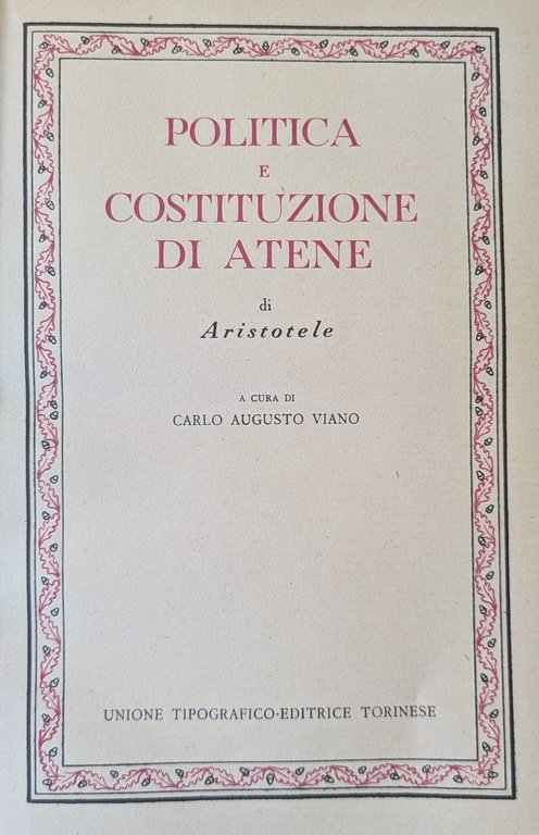 POLITICA E COSTITUZIONE DI ATENE