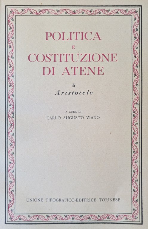 POLITICA E COSTITUZIONE DI ATENE