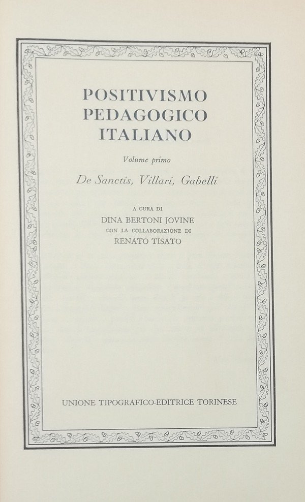 POSITIVISMO PEDAGOGICO ITALIANO | Immagine principale