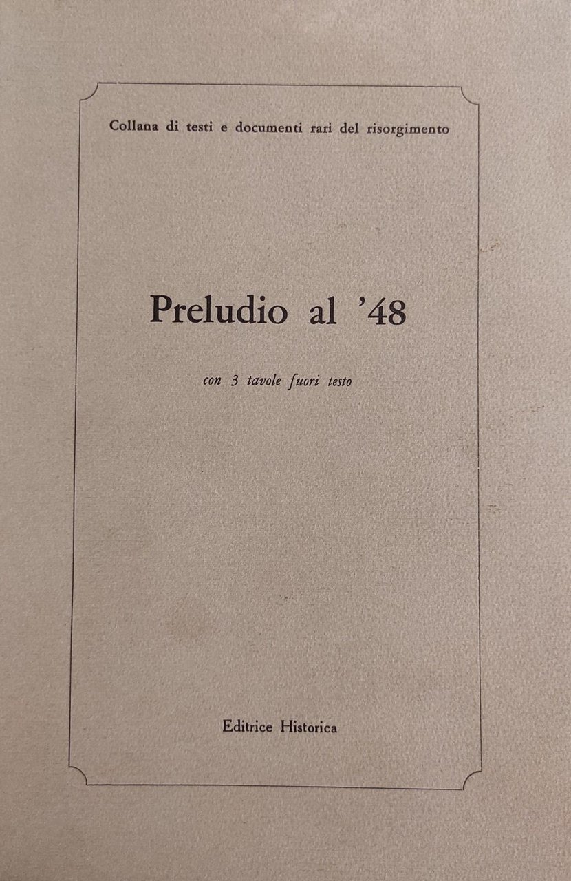 PRELUDIO AL '48 | Immagine principale