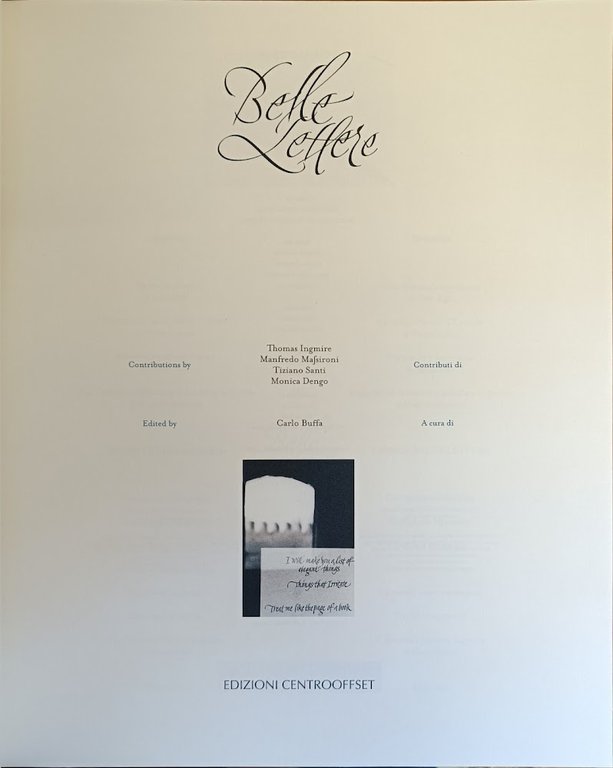 PREMIO BELLE LETTERE