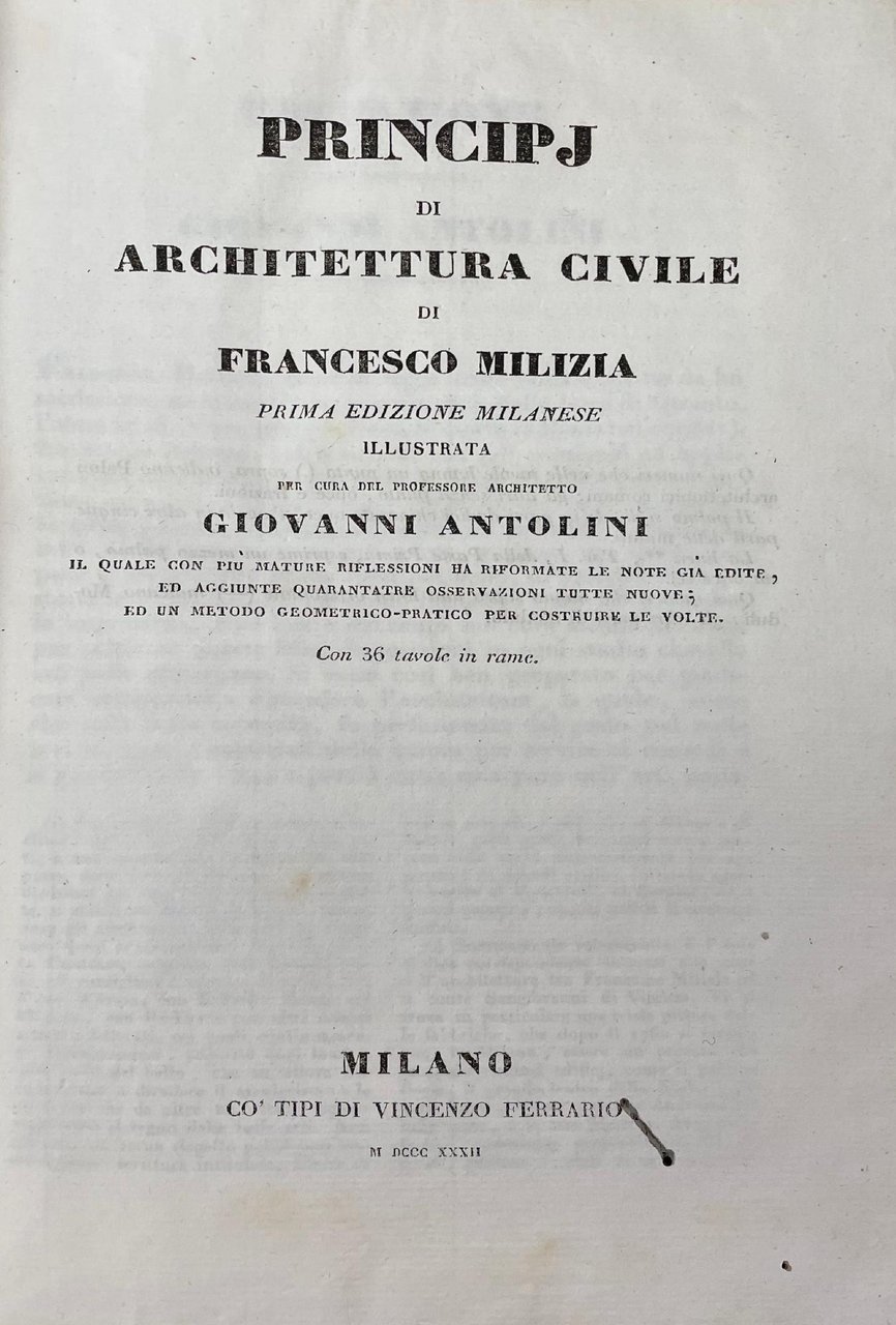 PRINCIPI DI ARCHITETTURA CIVILE