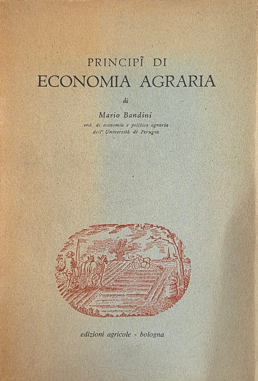 PRINCIPI DI ECONOMIA AGRARIA | Immagine principale