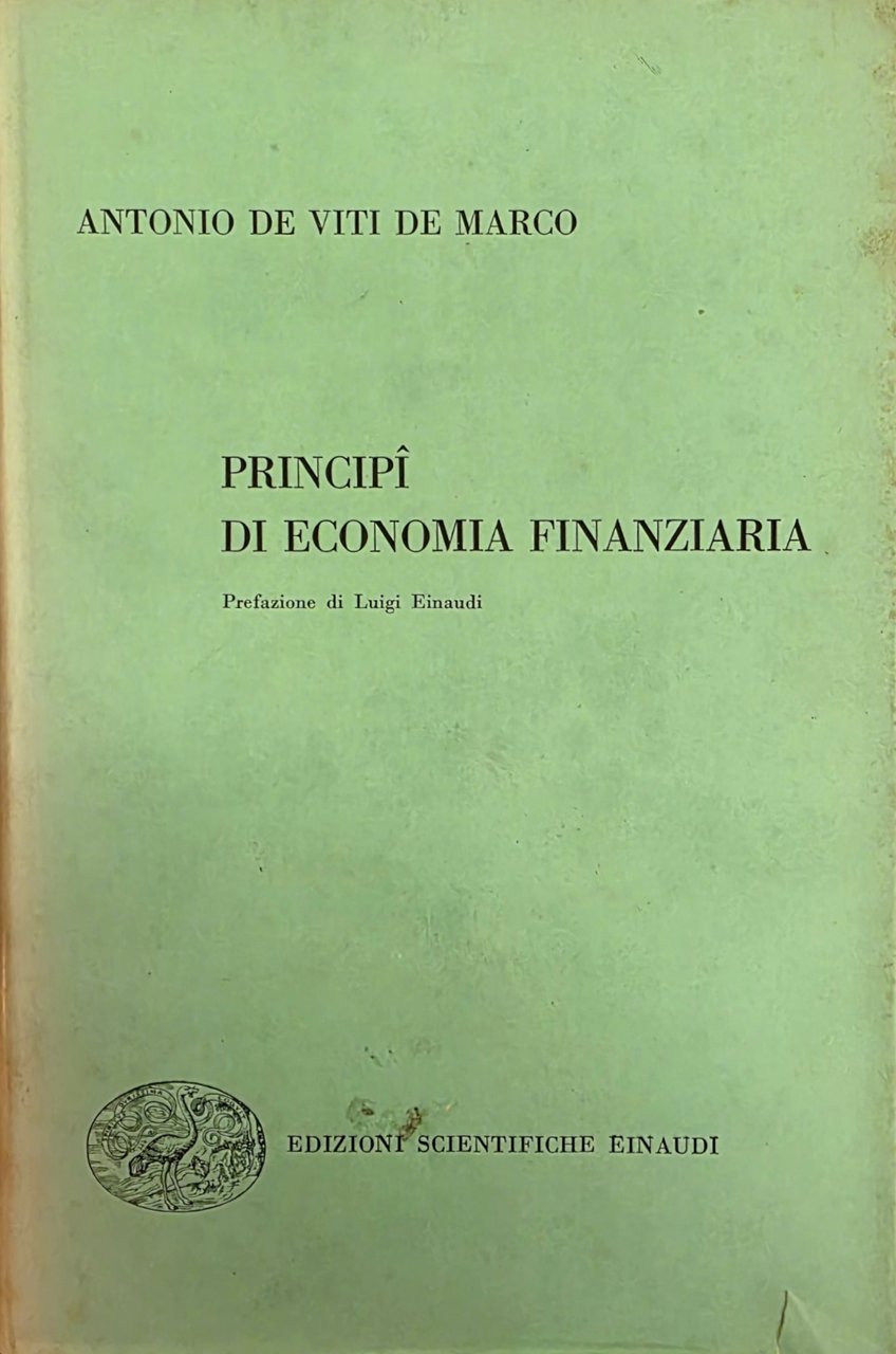 PRINCIPI DI ECONOMIA FINANZIARIA