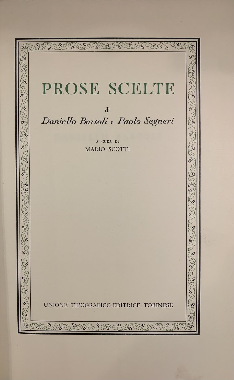 PROSE SCELTE