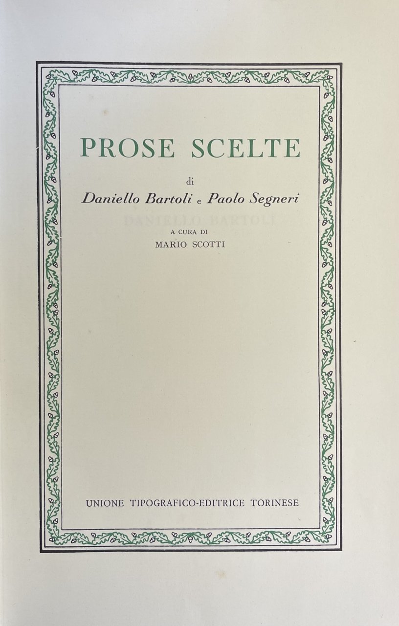 PROSE SCELTE
