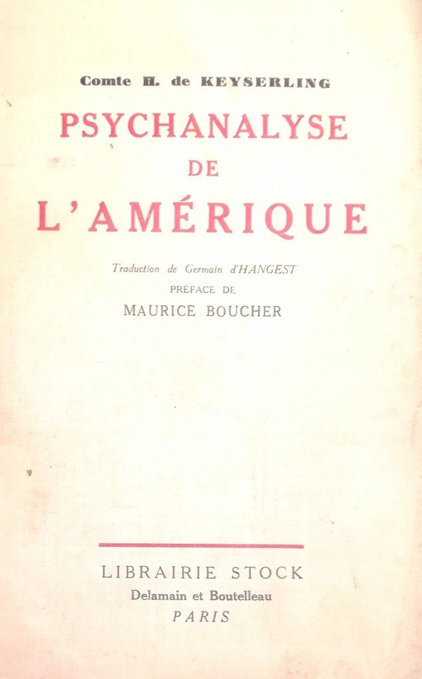 PSYCHANALYSE DE L'AMERIQUE