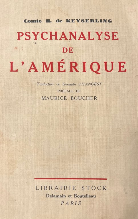PSYCHANALYSE DE L'AMERIQUE