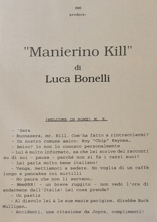 RACCOLTA DA NON PERDERE. COLLANA DI ESPERIENZE LETTERARIE N. 1