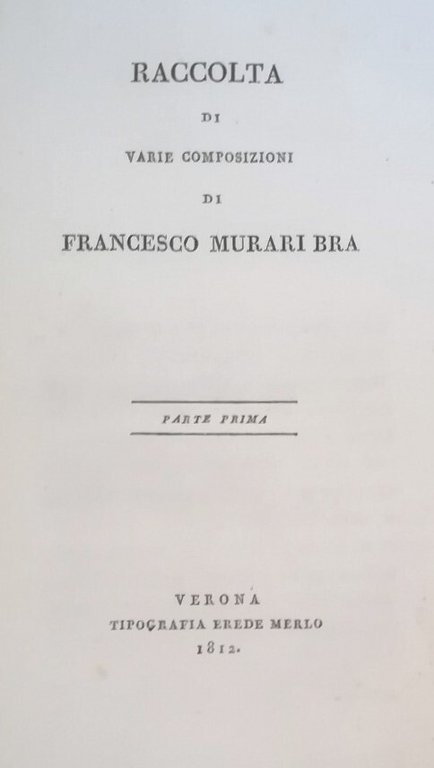 RACCOLTA DI VARIE COMPOSIZIONI