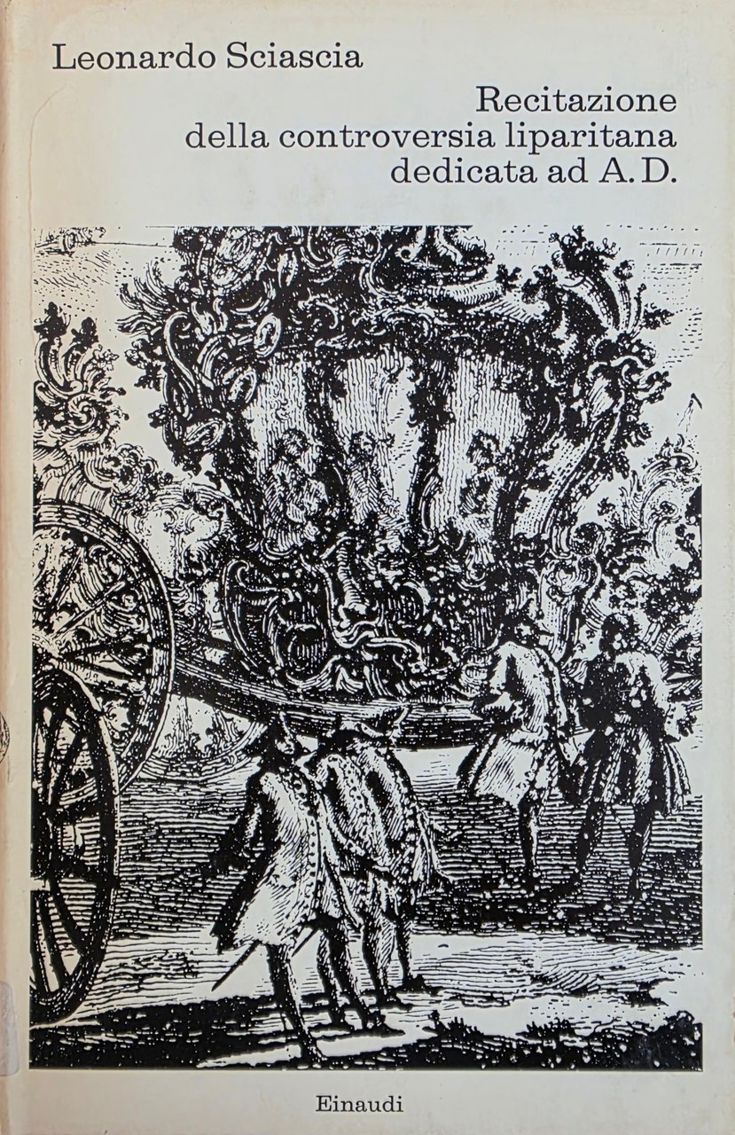 RECITAZIONE DELLA CONTROVERSIA LIPARITANA DEDICATA AD A. D. | Immagine principale