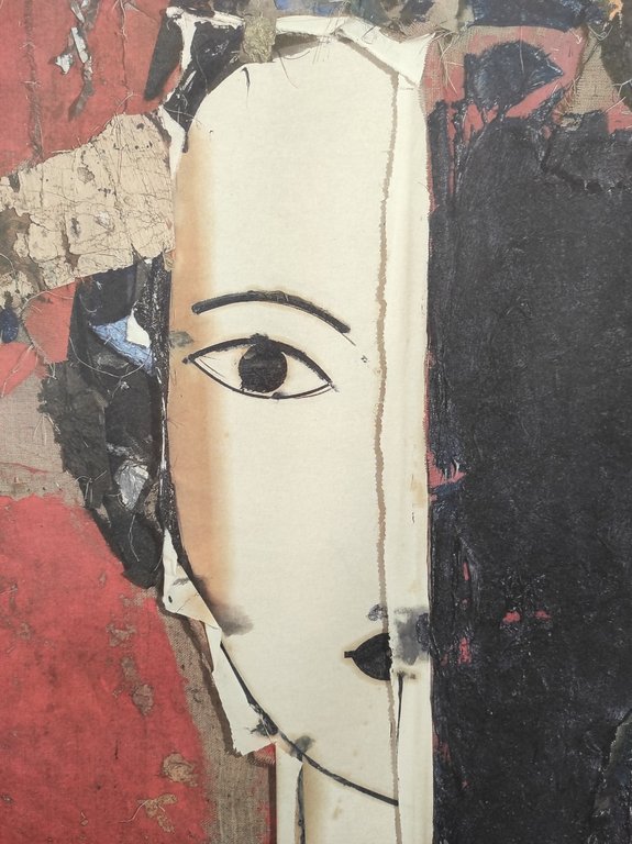 RETRATO CON MEDIO ROSTRO AZUL, 1999