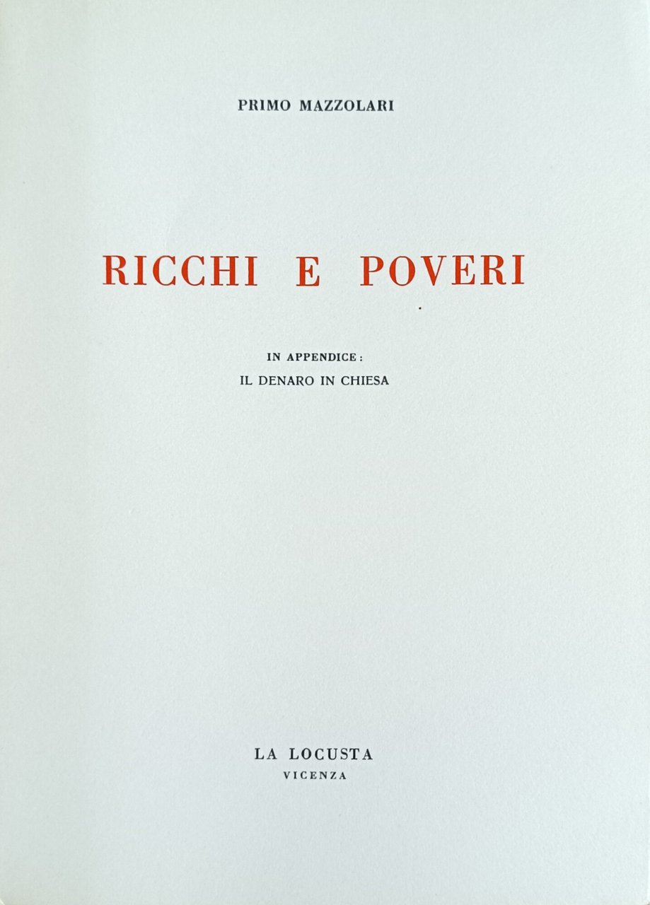 RICCHI E POVERI